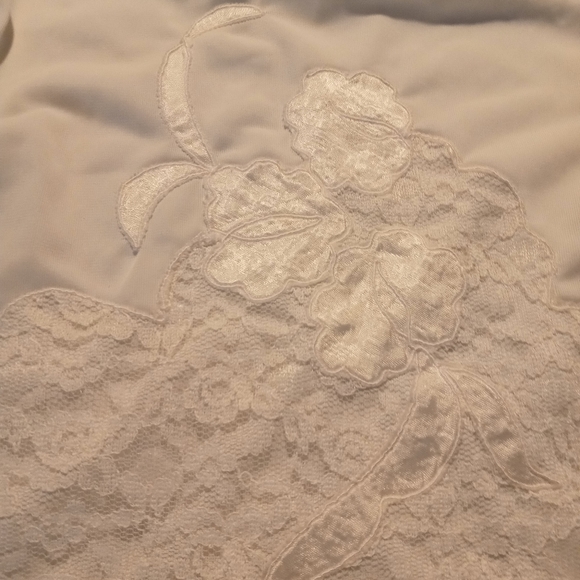 Vintage Floral inlay half slip - Picture 2 of 4